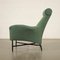 Fauteuil en Métal, Laiton et Tissu, 1960s 10