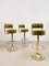 Mid-Century Swedish Vintage Brass Bar Stools by Borje Johanson, Set of 3 2