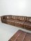 Vintage Model DS 11 Brown Patchwork Modular Sofa from de Sede, Image 4