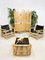 Mid-Century Bamboo Safari Armchairs & Coffee Table, Set of 3 11