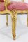 Louis XV Stil Cabriolet Sessel aus Vergoldetem Holz, 1880er, 2er Set 7