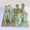 Ceramic Relief with Tapestry of Green Glazed Feet 10