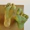 Ceramic Relief with Tapestry of Green Glazed Feet 14