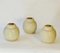 Oat White Ceramic Studio Pottery Vases, Set of 3 9