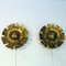 Danish Brutalist Brass Flower Lamps by Svend Aage Holm Sorensen, 1960s, Set of 2, Image 5