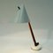 White Metal and Teak B54 Table Lamp by Hans Agne Jakobsson, 1950s, Sweden, Image 3