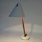 White Metal and Teak B54 Table Lamp by Hans Agne Jakobsson, 1950s, Sweden, Image 2