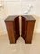 Antique Mahogany Inlaid Shaped Nightstands, Set of 2 7