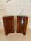 Antique Mahogany Inlaid Shaped Nightstands, Set of 2 3