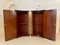 Antique Mahogany Inlaid Shaped Nightstands, Set of 2, Image 2
