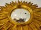 Specchio Mid-Century dorato a forma di sole, anni '60, Immagine 5