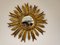 Mid-Century Golden Sunburst Mirror 2