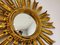 Mid-Century Golden Sunburst Mirror 6