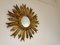 Mid-Century Golden Sunburst Mirror 3