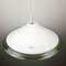 Vintage White & Green Murano Glass Pendant Lamp, 1970s 3