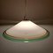 Vintage White & Green Murano Glass Pendant Lamp, 1970s, Image 7