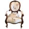 19th Century Walnut Carved Armchair, Image 1