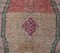 Tapis Floral Rose Oushak 3x6 Vintage Fait Main en Laine, Turquie 6