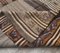 6x7 Vintage Turkish Oushak Handmade Brown Wool Kilim Area Rug, Image 5