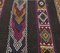 6x8 Vintage Turkish Oushak Handmade Black Wool Kilim Area Rug, Image 4