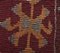 Handgeknüpfter türkischer Vintage 7 × 12 Oushak Kelim Teppich aus roter Wolle 7