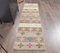 Tapis Kilim Runner Vintage en Bois de Kilim Oushak, Turquie, 2x8 3