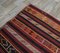 4 × 13 Türkischer Vintage Kilim Ouschak Handgewebter Flachgewebe Teppich aus Wolle 7