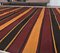 Tapis Kilim Oushak Vintage Fait à la Main en Laine Rouge, Turquie, 6x11m 6