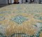 3x6 Vintage Turkish Oushak Handmade Wool Rug 5