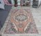 4x7 Vintage Turkish Oushak Handmade Wool Carpet in Orange 3