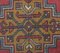 Türkischer Vintage Oushak Handgemachtes Ethno Teppich aus Wolle 6