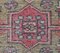 4x9 Vintage Turkish Oushak Handmade Wool Carpet in Red, Image 6