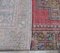 4x9 Vintage Turkish Oushak Handmade Wool Carpet in Red 7