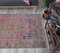 4x9 Vintage Turkish Oushak Handmade Wool Carpet in Red, Image 4