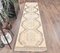 Tapis de Couloir 3x11 Vintage Oushak Fait Main en Laine, Turquie 2