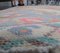 4x7 Vintage Middle East Oushak Handmade Wool Oriental Carpet, Image 5