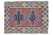 4x5 Vintage Turkish Oushak Kilim Bath Mat or Small Carpet, Image 1