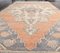 4x7 Vintage Turkish Oushak Handmade Orange Wool Runner Rug 6