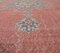 7x11 Vintage Middle East Oriental Oushak Handmade Red Wool Rug 7