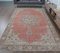 7x11 Vintage Middle East Oriental Oushak Handmade Red Wool Rug, Image 2