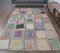 Tapis Oushak Vintage Fait Main en Patchwork de Laine, Turquie, 6x9 2