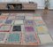 Tapis Oushak Vintage Fait Main en Patchwork de Laine, Turquie, 6x9 3