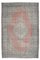 7x10 Vintage Middle East Oushak Red Handmade Wool Carpet, Image 1