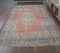 7x10 Vintage Middle East Oushak Red Handmade Wool Carpet, Image 2