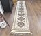 3x12 Vintage Turkish Oushak Handmade Wool Boho Runner Rug, Image 3