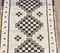 Tapis Boho Runner Bohème Vintage en Oushak Fait Main, Turquie, 3x12 5