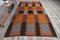 Tapis Oushak Vintage Fait Main en Laine Kilim, Turquie, 7x12 2