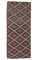 Tapis Kilim Runner Vintage Kilim Oushak en Laine, Turquie, 4x10 1