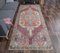 4x9 Vintage Middle East Oushak Handmade Crimson Wool Carpet, Image 2