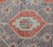 4x9 Vintage Middle East Oushak Handmade Crimson Wool Carpet, Image 5